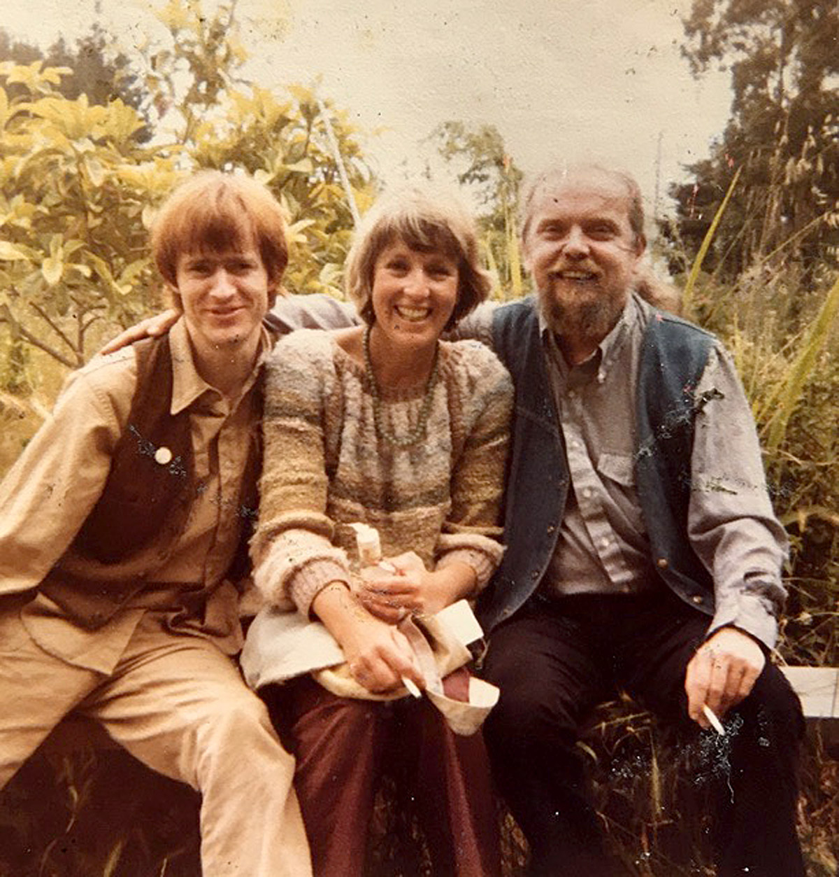 Simon Pettet with Joanne Kyger and Anselm Hollo